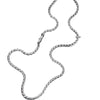 Magnetic Titanium Steel Necklace, Polished Square Bead Chain in 45, 50, 55 or 60 cm Lengths - Product view 5