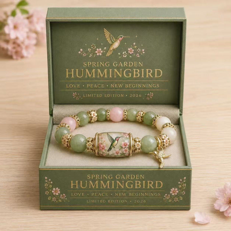 Handmade Beaded Stretch Bracelets, Bird and Butterfly Designs in Green or Pink - Product view 1