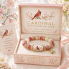 Handmade Beaded Stretch Bracelets, Bird and Butterfly Designs in Green or Pink - Pink bird