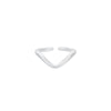 Open Rings, Copper, Silver-Tone Oval Accent or Chevron Band, Individual Styles or Pair