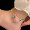 Copper Anklets for Women, Crown Bell, Peach Blossom Bell and Bamboo Design Options - Product view 3