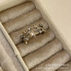 Antique Gold-Tone Open Rings for Women, Fleur-de-Lis and Cross Designs, Individual Rings or 5-Piece and 8-Piece Sets