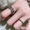 Antique Gold-Tone Open Rings for Women, Fleur-de-Lis and Cross Designs, Individual Rings or 5-Piece and 8-Piece Sets