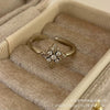 Antique Gold-Tone Open Rings for Women, Fleur-de-Lis and Cross Designs, Individual Rings or 5-Piece and 8-Piece Sets