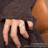 Silver-Tone Open Ring, Watch-Face or Feather Design for Layering