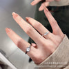 Silver-Tone Open Ring, Watch-Face or Feather Design for Layering