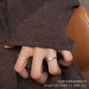 Silver-Tone Open Ring, Watch-Face or Feather Design for Layering