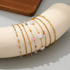 Stainless Steel Chain Anklets for Women, Eight Minimalist Chain Design Options - Product view 2