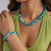 Colorful Beaded Bracelets and Necklaces, Mixed-Color Jewelry in Pink, Blue, Green and Brown Design Options - Product view 1