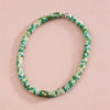 Colorful Beaded Bracelets and Necklaces, Mixed-Color Jewelry in Pink, Blue, Green and Brown Design Options - Necklace-green-coffee