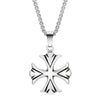 Anchor Cross Pendant, Zinc Alloy Design, Pendant Only or with 70 cm Steel Chain - Anchor cross single pendant