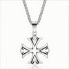 Anchor Cross Pendant, Zinc Alloy Design, Pendant Only or with 70 cm Steel Chain - Anchor cross+3.0*70cm steel chain
