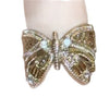 Antique Gold-Tone Open Ring for Women, Assorted Beaded, Crossover, Butterfly and Faceted Accent Designs