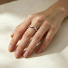 Leaf Band Ring, Stainless Steel, Gold- or Silver-Tone, Source Sizes 6-8