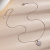 Heart Pendant Necklaces for Women, Stainless Steel Chains with Sparkling Heart Design Options - X496
