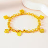 Leaf Bracelet for Women, Brass Botanical Design with Plated Finish - Product view 4