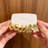 Earring Sets for Women, Gold-Tone Resin Designs with Flowers, Hoops and Geometric Shapes - 4