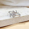 Four-Leaf Clover Ring for Women, Copper Design with Sparkling Zircon Accents, Assorted Styles - 9