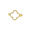 Four-Leaf Clover Ring for Women, Copper Design with Sparkling Zircon Accents, Assorted Styles - Product view 5