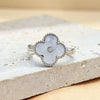 Four-Leaf Clover Ring for Women, Copper Design with Sparkling Zircon Accents, Assorted Styles - 4