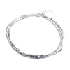 Layered Anklet Sets for Women, Alloy Chains with Bead Details in Gold-Tone or Silver-Tone Finish - Product view 4