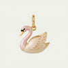 Bird Pendant Charms, Stainless Steel Crane, Swan, Parrot and Other Bird Designs in Gold-Tone Finish - Swan Pendant