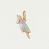 Bird Pendant Charms, Stainless Steel Crane, Swan, Parrot and Other Bird Designs in Gold-Tone Finish - Parrot Pendant