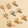 Bird Pendant Charms, Stainless Steel Crane, Swan, Parrot and Other Bird Designs in Gold-Tone Finish - Product view 4