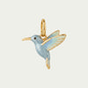 Bird Pendant Charms, Stainless Steel Crane, Swan, Parrot and Other Bird Designs in Gold-Tone Finish - Blue bird pendant