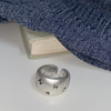 Silver-Tone Statement Rings for Women, Assorted Floral, Bow, Geometric and Textured Open-Band Designs