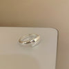 Silver-Tone Statement Rings for Women, Assorted Floral, Bow, Geometric and Textured Open-Band Designs
