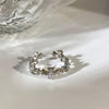 Silver-Tone Statement Rings for Women, Assorted Floral, Bow, Geometric and Textured Open-Band Designs