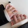Silver-Tone Statement Rings for Women, Assorted Floral, Bow, Geometric and Textured Open-Band Designs