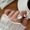 Silver-Tone Statement Rings for Women, Assorted Floral, Bow, Geometric and Textured Open-Band Designs