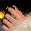 Silver-Tone Statement Rings for Women, Assorted Floral, Bow, Geometric and Textured Open-Band Designs