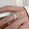 Silver-Tone Statement Rings for Women, Assorted Floral, Bow, Geometric and Textured Open-Band Designs