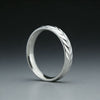Adjustable Wheat Ear Ring for Women, Titanium Steel Botanical Band in Gold or Silver Tone - Product view 3