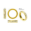 Sparkling Solitaire-Style Ring for Women, Copper Band with Round Center Accent, Assorted Designs - HM-003
