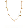 Stainless Steel Simple Summer Anklet Necklace Jewelry Set Water Drop Pendant Chic Chain Necklace Gift - Image 1