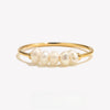 Gold Plated Stainless Steel Freshwater Pearls Rings For Women - Image 1