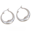 Gold Plated Stainless Steel Moon Hoop Earrings Unique Jewelry Women's Charm Statement Earrings Gift - Image 8