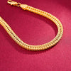 6 mm Mesh Chain Bracelet, Simple Alloy Band in Gold-Tone or Silver-Tone Finish - Product view 3