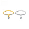 Titanium Round CZ Drop Helix Hoop Ring 16G Dangle Charm Segment Conch Clicker Cartilage Piercing Jewelry - Image 1