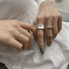 Open Ring for Women, Assorted Silver-Tone Geometric, Heart, Chain and Sculpted Band Designs