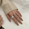 Open Ring for Women, Assorted Silver-Tone Geometric, Heart, Chain and Sculpted Band Designs