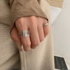 Open Ring for Women, Assorted Silver-Tone Geometric, Heart, Chain and Sculpted Band Designs
