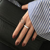 Open Ring for Women, Assorted Silver-Tone Geometric, Heart, Chain and Sculpted Band Designs