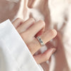 Open Ring for Women, Assorted Silver-Tone Heart, Chain, Textured and Geometric Designs