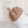 Open Ring for Women, Assorted Silver-Tone Heart, Chain, Textured and Geometric Designs