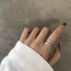 Open Ring for Women, Assorted Silver-Tone Heart, Chain, Textured and Geometric Designs